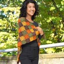 Load image into Gallery viewer, Autumn Mosaic Shawl Crochet Kit
