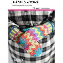 Load image into Gallery viewer, Bargello Mittens PDF Knitting Pattern
