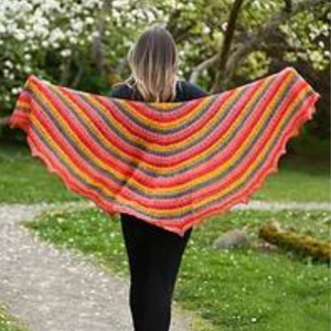 Bright Burst Shawl Knit Kit