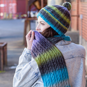Cafe Cable Set Knit Kit