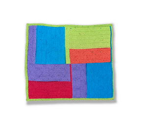 Playful Squares Baby Blanket Knit Kit