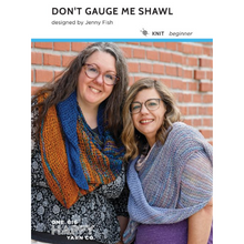 Load image into Gallery viewer, Don&#39;t Gauge Me Shawl Printed Knitting Pattern
