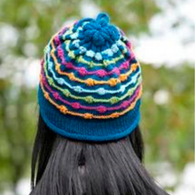 Load image into Gallery viewer, Dots and Dashes Hat Knit Kit
