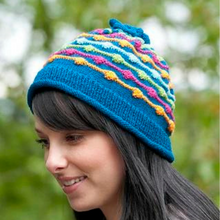 Load image into Gallery viewer, Dots and Dashes Hat Knit Kit
