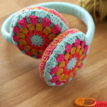 Load image into Gallery viewer, Ear Candy Earmuffs Crochet Kit

