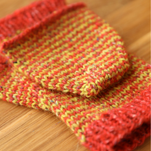 Load image into Gallery viewer, Frutti Stripe Flip-Top Mitts Printed Knitting Pattern
