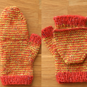 Frutti Stripe Flip-Top Mitts Knit Kit