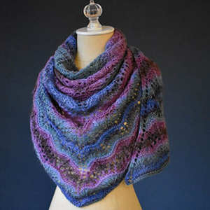 Juniper Berry Shawl Knit Kit