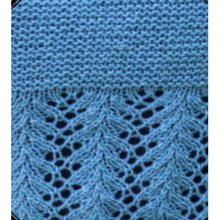 Load image into Gallery viewer, Lace and Garter Stole Knit Kit
