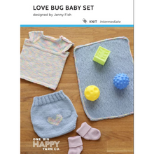 Load image into Gallery viewer, Love Bug Baby Set Printed Pattern

