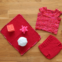 Load image into Gallery viewer, Love Bug Baby Set Knit-Along Kit
