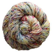 Load image into Gallery viewer, Skein of Malabrigo Caprino Sport weight yarn in color Moon Trio Full (Multi) for knitting and crocheting.
