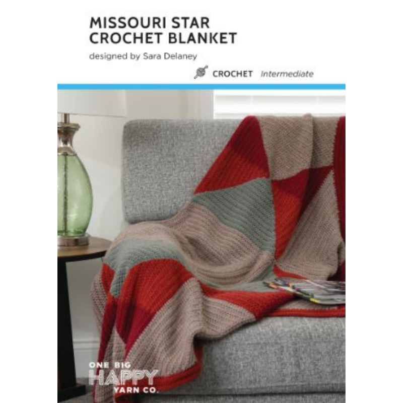 Missouri Star Blanket Printed Crochet Pattern