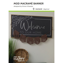 Load image into Gallery viewer, Mod Macramé Banner Printed Pattern

