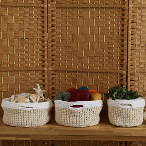 Nesting Baskets Set PDF Knitting Pattern