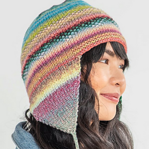 Poppy Earflap Hat Knit Kit