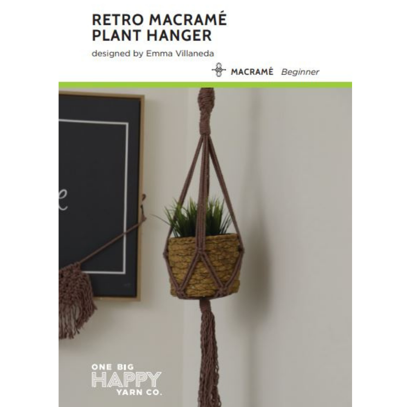 Retro Macramé Plant Hanger PDF Pattern