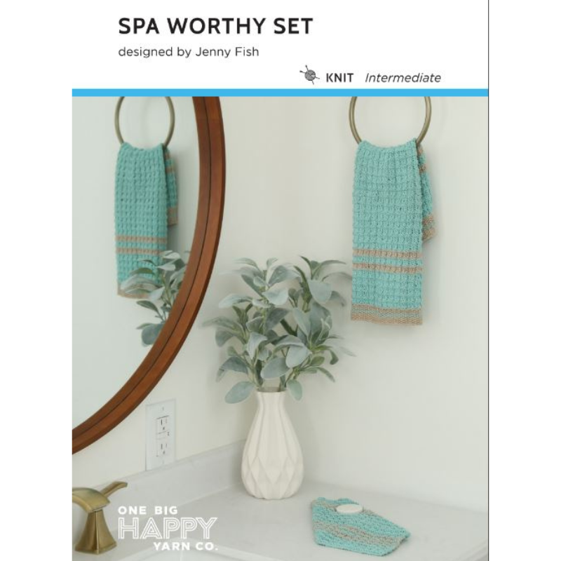 Spa Worthy Towel Set PDF Knitting Pattern
