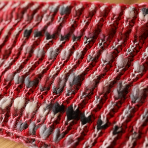 Strawberry Fluff Cowl PDF Knitting Pattern