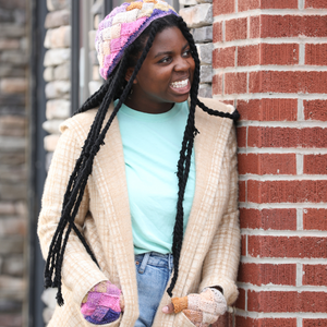 Absolute Fantasy Entrelac Hat and Fingerless Mitts Set Knit Kit