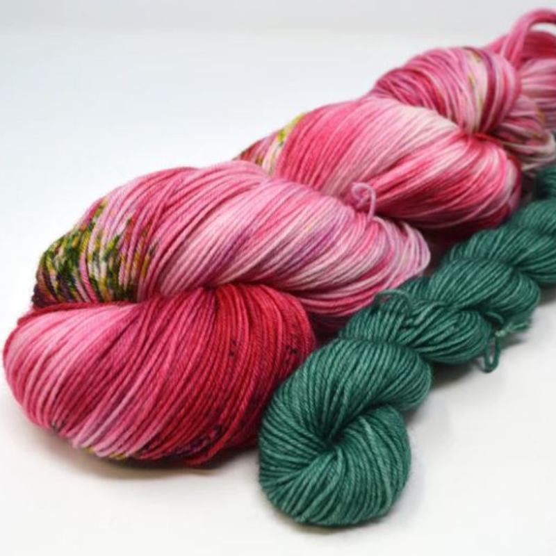 1, 2, 3, Knit Cuff-Down Socks Knit-Along Kit