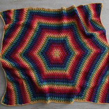 Load image into Gallery viewer, BIG Hexagon Blanket PDF Crochet Pattern

