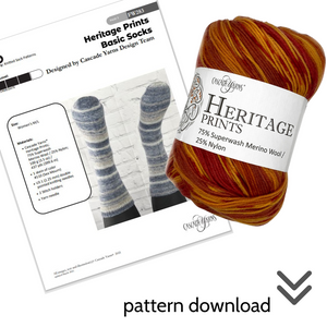 Heritage Prints Basic Socks Knit Kit