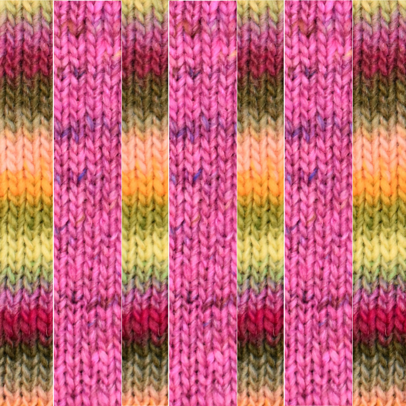 One Big Happy Basic Striped Mittens Knit Kit