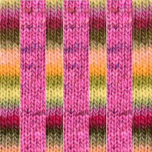 One Big Happy Basic Striped Mittens Knit Kit