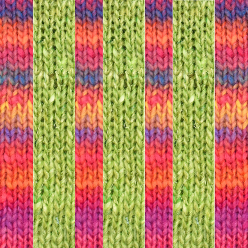 One Big Happy Basic Striped Mittens Knit Kit