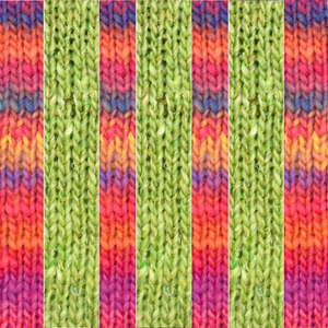 One Big Happy Basic Striped Mittens Knit Kit