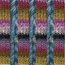 Load image into Gallery viewer, One Big Happy Basic Striped Mittens Knit Kit
