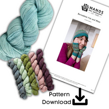 Load image into Gallery viewer, Bernadette Hat &amp; Mitts Knit Kit
