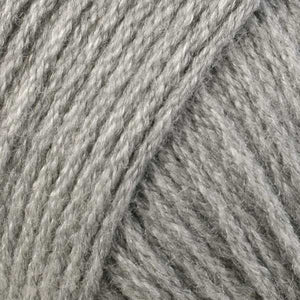 Skein of Berroco Comfort DK DK weight yarn in the color Ash Gray (Green) for knitting and crocheting.