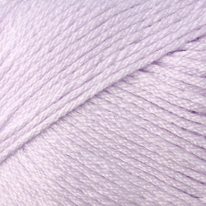 Skein of Berroco Comfort DK DK weight yarn in the color Grape FIzz (Purple) for knitting and crocheting.