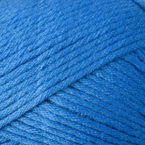 Skein of Berroco Comfort Worsted Worsted weight yarn in the color Delft Blue (Blue) for knitting and crocheting.