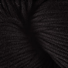 Load image into Gallery viewer, Skein of Berroco Modern Cotton Worsted weight yarn in color Longspur (Black) for knitting and crocheting.
