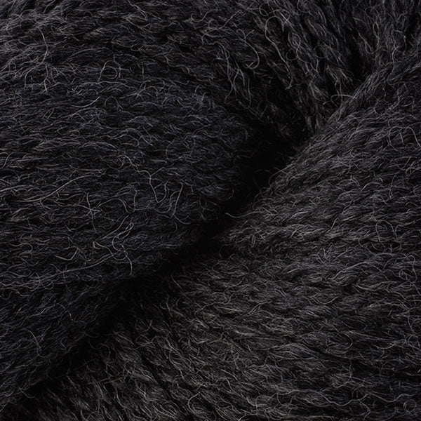 Skein of Berroco Ultra Alpaca Chunky Bulky weight yarn in the color Charcoal Mix (Gray) for knitting and crocheting.