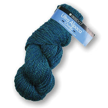 Load image into Gallery viewer, Skein of Berroco Ultra Alpaca Chunky Bulky weight yarn in the color Oceanic Mix (Blue) for knitting and crocheting.
