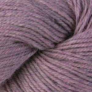 Skein of Berroco Ultra Alpaca Light DK weight yarn in the color Sweet Nectar Mix (Purple) for knitting and crocheting.