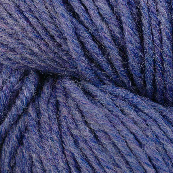 Skein of Berroco Ultra Alpaca Worsted weight yarn in the color Periwinkle Mix (Blue) for knitting and crocheting.