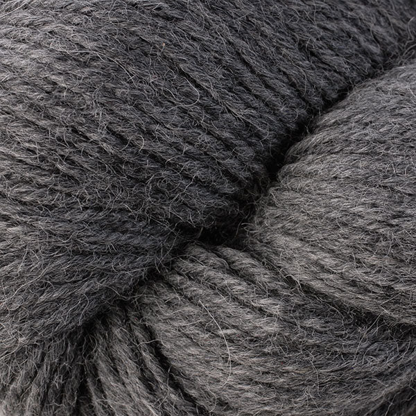 Skein of Berroco Ultra Alpaca Worsted weight yarn in the color Salt & Pepper (Gray) for knitting and crocheting.