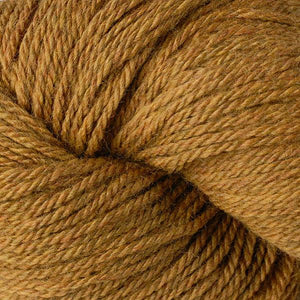 Skein of Berroco Vintage DK DK weight yarn in the color Chana Dal (Yellow) for knitting and crocheting.