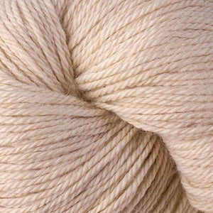 Skein of Berroco Vintage DK DK weight yarn in the color Mushroom (Tan) for knitting and crocheting.