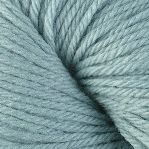 Skein of Berroco Vintage Worsted weight yarn in the color Bird's Egg (Blue) for knitting and crocheting.