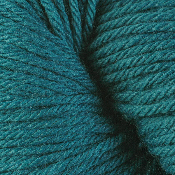 Skein of Berroco Vintage  Worsted weight yarn in the color Carribean Sea (Blue) for knitting and crocheting.