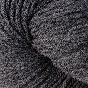 Skein of Berroco Vintage Worsted weight yarn in the color Cracked Pepper (Gray) for knitting and crocheting.