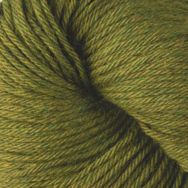 Skein of Berroco Vintage Worsted weight yarn in the color Fennel (Green) for knitting and crocheting.