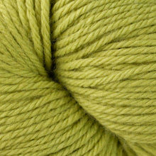 Load image into Gallery viewer, Skein of Berroco Vintage Worsted weight yarn in the color Grapes (Green) for knitting and crocheting.
