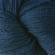 Load image into Gallery viewer, Skein of Berroco Vintage Worsted weight yarn in the color Indigo (Blue) for knitting and crocheting.
